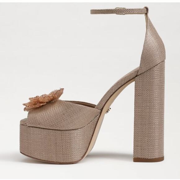 Sam Edelman KORI FLORA Platform Peep-Toe Heel Floral | Sz 9.5 New $170 - Picture 4 of 7